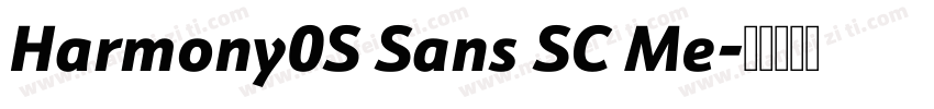 Harmony0S Sans SC Me字体转换